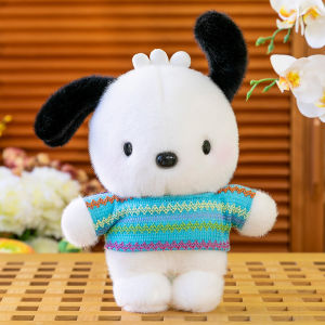 clu Cute Sanrio Pochacco plush doll gift for girlfriend Baby Soothing Toys Throw Pillow stuffed toys ulc