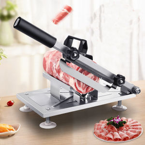 Multifunctional Manual Stainless Steel Food Cutter Slicing Machine Automatic Meat Delivery Nonslip Handle Easily Cut Frozen Meat
