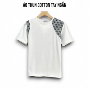 Áo Thun Cổ Tròn HỌA TIẾT Tay Ngắn Vải Cotton Co Giãn 4 Chiều Form Regular Fit - TUTEE
