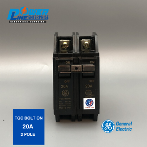 GE TQC 15A-100A 2 Pole Bolt on Circuit Breaker