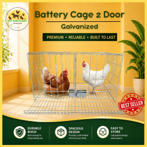 2 Doors Battery cage Galvanized/ cock cage/kulungan ng manok