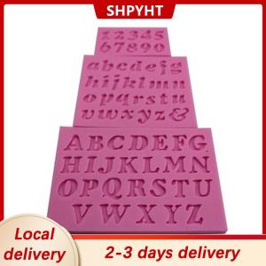 [COD] SHPYHT Local delivery Ship within 24 hours 3 pcs New Mini Letter&Number Silicone Handmade Fondant Cake Decorating DIY Mould