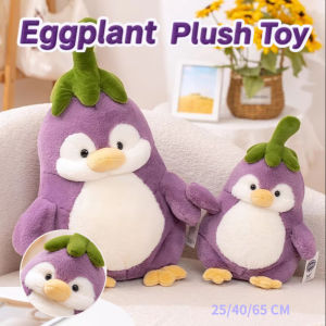 Eggplant Penguin Plush Doll Eggplant Plushie 25/40/65CM Cute Stuffed Toy Send Friends Birthday Gifts