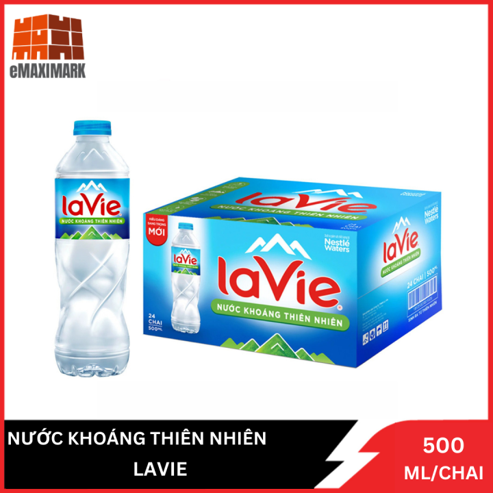 Nước Khoáng Thiên Nhiên Lavie Chai 500ML (Thùng 24 Chai)
