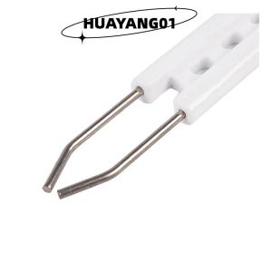 HUAYANG01 [2023 new HOT FASHION] lazlook อิเล็กโทรดเซรามิกจุดระเบิดสองขาอิเล็กโทรดเซรามิกสำหรับเตาน้ำมัน