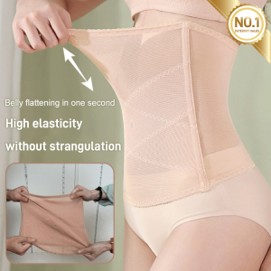 Cross Mesh Girdle for Waist Shaping/postpartum breathable belly belt