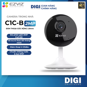 [FREESHIP] Camera IP WIFI Trong Nhà EZVIZ C1C-B 2.0MP Full HD 1080P Đàm Thoại 2 Chiều - CS-C1C-E0-1E2WF Chuẩn nén H.265 - DIGI Smarthome