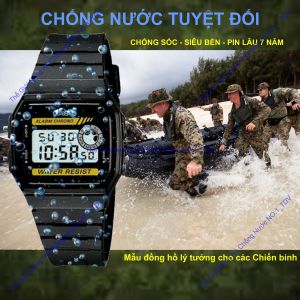 Đồng Hồ Điện Tử CA.S|.O Chống Sốc  9 Hàng Thailand Chống Nước Tuyệt Đối Pin Lâu 7 Năm Đầy Đủ Chức Năng Chuông To