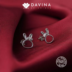 DAVINA Ladies Rarita Earrings Sterling Silver 925 - Anting Wanita Perak S925 Tusuk Kelinci