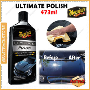Meguiars G19216 Ultimate Polish Car Polish Car Polisher 16 oz 473ml Car Care DIY Remove Dirts Swirls Gloss Shine Deep Reflection For Dark Color Cars Exterior Polish Kereta Original Free Gift Ready Stock