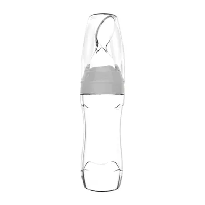 Haakaa Silicone Baby Food Dispensing Spoon - Grey - By First Few Years