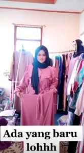 Gamis umima crinkle warna terbaru Wanita Dewasa Fashion muslim