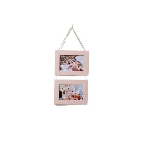JIYAN2866 Decorative Wall Hanging Picture Frames 6 Inch Wood Grain Painting Frame Simple Wall-mounted Photo Frame Wall Decoration