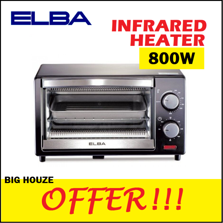 Elba EOTD0989 Oven Toaster 9L with Infrared Heater EOTD0989(BK) Lazada
