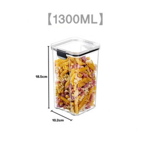 Transparent Sealed Food Storage Box Plastic Jar Food Keep Fresh Food Storage Plastic Canister