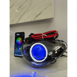 Lampu Depan Mio Lama sporty custome Biled ASLI Projector 25in Devil RGB + Relay