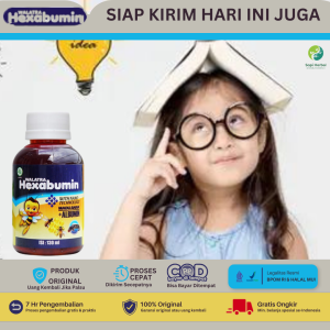 Suplemen Penambah Daya Ingat Otak Anak Nutrisi Otak Anak Cerdas Madu Daya Ingat Anak Penguat Ingatan Anak Vitamin Nafsu Makan - Hexabumin