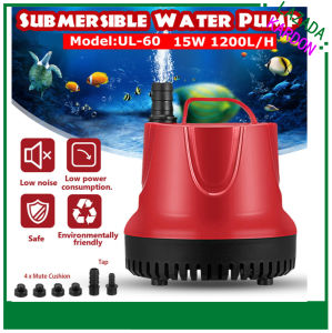 25W-1500L/H Water Submersible Pump Flow Rate Fountain Aquarium Water PumpAir Fish Tank Submersible Pum