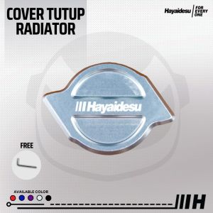 Hayaidesu Radiator Cap Cover CNC Anodize Model Blaze - COVER TUTUP RADIATOR MOTOR