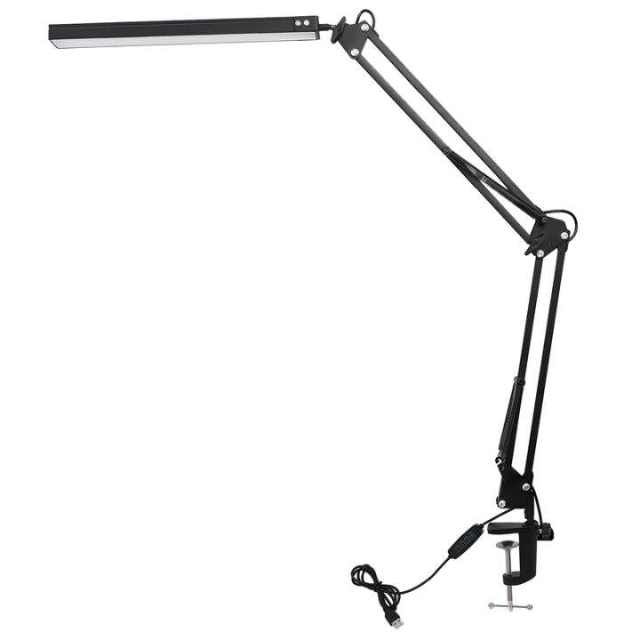 LED Desk Lamp With Clamp,Adjustable Swing Arm Desk Lamp,Modern ...