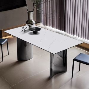 Dining Table Slate Dining Table Combination Small Apartment Rectangular Dining Table