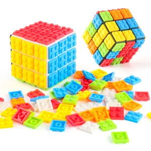 DIY Building Blocks Cube 3x3x3 Puzzles Professional Magic Cube Development Educational Children Toy For Birthday Gift