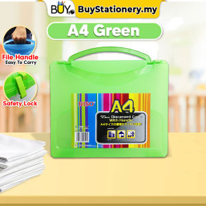 NISO A4 F4 Large Document Case With Handle (PCS) Box File Folder Fail Folder Fail Holder Hand Carry Bag Paper Holder