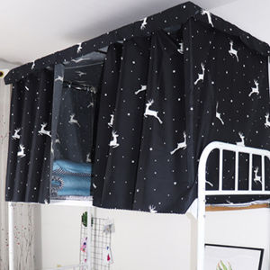 Student Dormitory Bed Curtain Printed SingleBed Shade Cloth Dustproof Mosquito Protection Underbed Curtain Tirai Katil