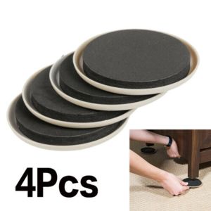 ALL LIVE 4Pcs Anti-abrasion For Carpet Heavy Duty Easy Move Floor Protector Mat Furniture Slider Furniture Legs Pad Coaster