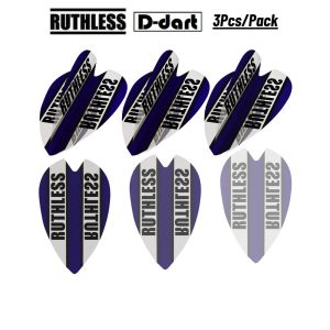 Ruthless Dart Flights - Blue Mini RETRO 100 Micron Clear Panel Darts Flight (SAYAP ARROW)