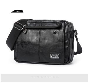 Tas Selempang Pria Kulit Distro Keren Warna Hitam Berkualitas Import Premium Tas Slempang Kulit Cowok Terbaru 2023 Keren Waterproof Tas Travel Kulit Pria Terbaru Anti Air Kualitas Impor HCLS A22