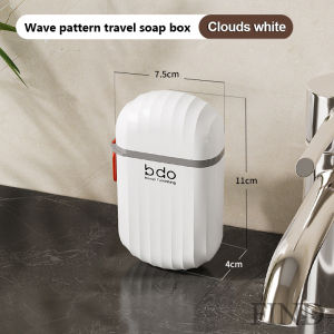 FIND Soap Box Holder Travel Soap Case Box With Cover Portable Anti Overflow Soap Dish For Business Trips