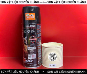 Sơn xịt Samurai H199 – Màu Trắng Kem (Cream White) 400ml chính hãng bám dính cao chống trầy chống rỉ