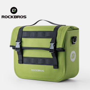ROCKBROS Bicycle Pannier Bag 9L-15L Extendable Large Capacity MTB Road Bike Rear Rack Bag Reflective Multifunctional Bike Luggage Bag