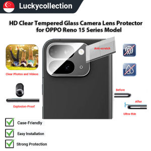 RICHMENT HD Clear & HD Black Camera Lens Protector Tempered Glass Ultra-Thin for OPPO Reno 15/OPPO Reno 15C/OPPO Reno 15 Pro/OPPO Reno 15Pro Max