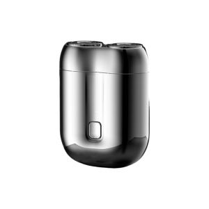 USB Rechargeable Electric Shaver Double Head IPX6 Waterproof Magnetic Rotary Razor Silent Operation Type-C Charging