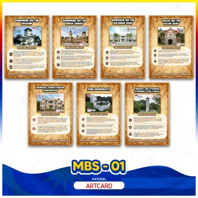 (7pcs) SET ARTCARD BANGUNAN BERSEJARAH MALAYSIA | Poster Sejarah & Warisan | Hiasan Sekolah & Pusat Sumber | BBM Sejarah