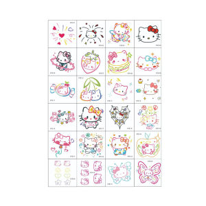 C.three Kuromi Kitty Tattoo Sticker Cartoon Cute Tattoo Sticker Waterproof Long-lasting Tattoo Sticker