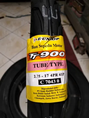 Ban Luar Dunlop ring 17 ukuran 225/17 250/17 dan 275/17 TUBETYPE