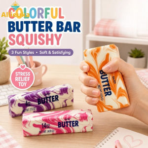 Allieuka Colorful Butter Stick Fidget Toy Soft Slow-Rising Stress Relief Fidget Toy For Kids Teens & Adults