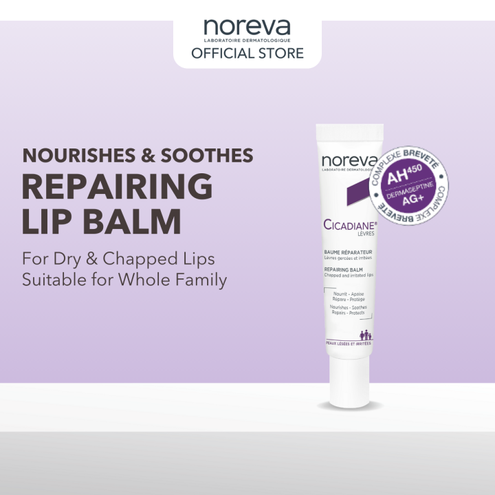 Cicadiane Repairing Lip Balm — Noreva | مرطب ومرمم شفاه لإصلاح الجفاف والتشققات