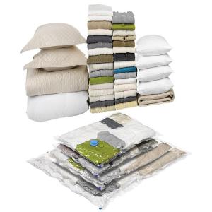 (โปร่งใส) ฟรีปั๊ม + 4 PCS 60x40 ซม. ขนาดเล็กถุงดูดฝุ่นการบีบอัดสูญญากาศ