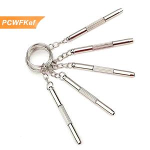 【PCWFKef】 3 trong 1 kính Screwdriver xách tay Keychain Screwdriver Đồng hồ sửa chữa Kit công cụ