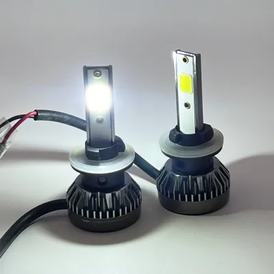 ไฟตัดหมอก LED Fog light ชิพ COB รุ่นใหม่ สว่างกว่า H3 H11 HB4 H27 2 หลอด