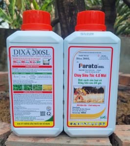 [TRUNG THIEN THINH] Trừ cỏ không chọn lọc DIXA 200SL hiệu PARATO cháy nhanh siêu tốc diệt sạch các loại cỏ chỉ sau 24 giờ chai 900ml