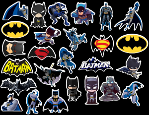Stiker Batman Best seller isi 25 pcs