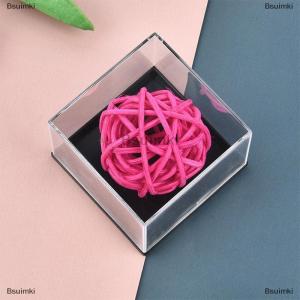 [COD] Bsuimki 1PC lưu trữ hộp nắp Đá Quý Hiển thị đồng xu rõ ràng container Mẫu Mini vuông Cube Acrylic trường hợp thô khoáng sản tiêu chuẩn