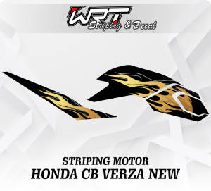 Striping CB 150 Verza New - Stiker Decal Verza New Api Vol 3 (Sudah Terpotong)