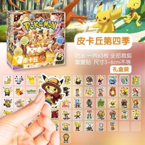 Set Pelekat Hadiah Pikachu Sticker Gift Box Pokemon Cute Anime Sticker Set Collection Scrapbook Charizard