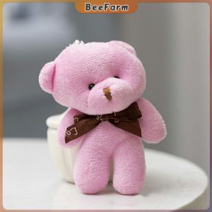 B.F. Cartoon Bear Plush Teddy Bear Small Pendant Bear Toy Bag Pendant Desktop Decoration